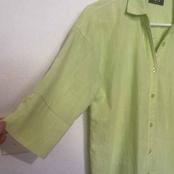 VICI Collection Cotton Linen
Button Up Shirt. - Picture 4 of 8